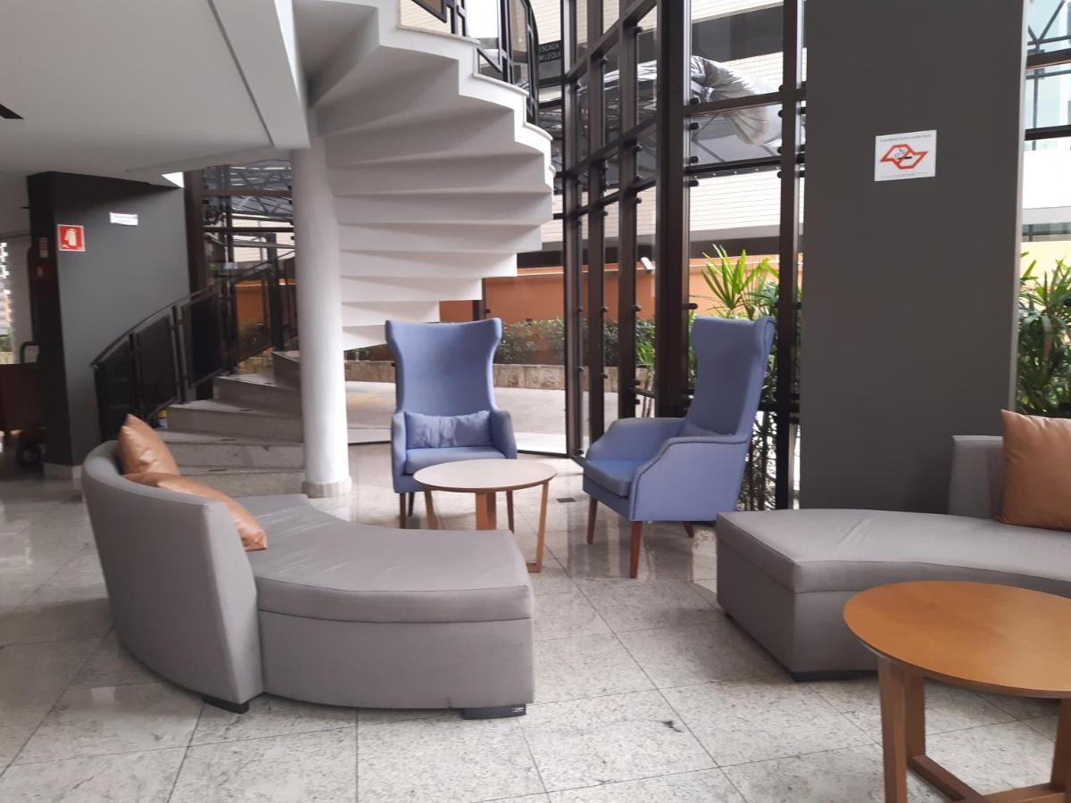 Lindo Flat No Edificio Cosmopolitan, Com Garagem E Piscina Leilighet Santos  Eksteriør bilde